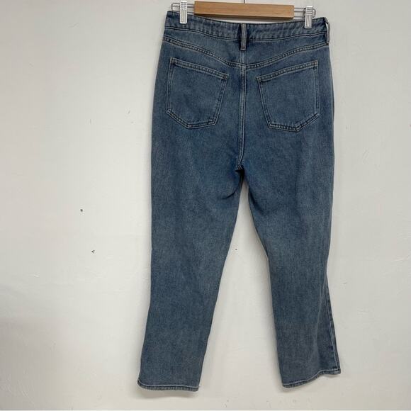 Pacsun Medium Wash High Rise Mom Jeans Womens 28 Short Distressed Blue Denim - Picture 9 of 12